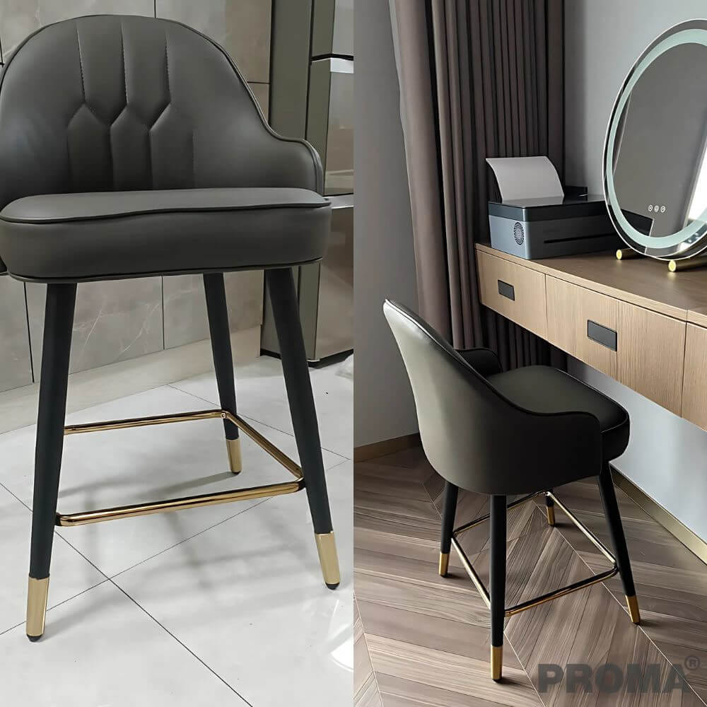  [Pre-order] เก้าอี้บาร์ทรงสูง สไตล์โมเดิร์น Proma-C-62 65 ซม. สีเทาเข้ม_3